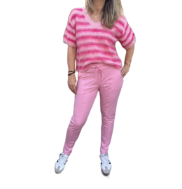 V-hals top || Azzurro mode || Fuchsia