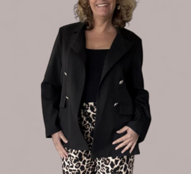 Blazer met gouden knopen || yess-style || zwart