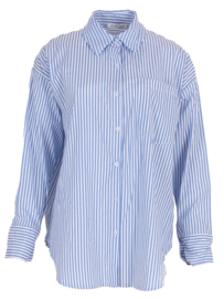 Blouse Stripes || Azzurro mode || Blauw