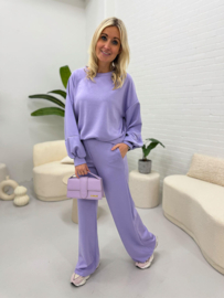Pantalon Azzurro || Wide leg || Lila || 5136-6