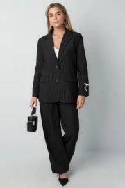 Pantalon krijtstreep || Gimme || Zwart || Yess-style