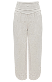 Linnen Pantalon || wijd || Wit