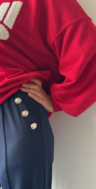 Travelstof broek recht model || Yess-style || Marine