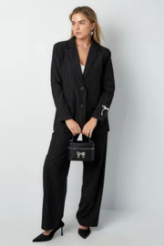 Pantalon krijtstreep || Gimme || Zwart || Yess-style