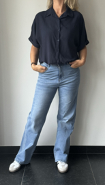 Jeans || wijde pijp || Azzurro mode