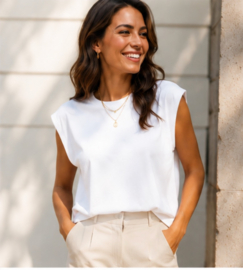 Azzurro Basic Shirt met Kapmouw- Trendy Dames top - Meerdere kleuren