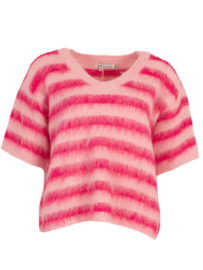 V-hals top || Azzurro mode || Fuchsia