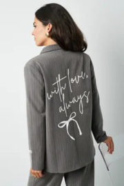 Blazer Krijtstreep || Gimme || Grijs || yess-style