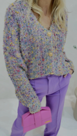Vest lady glans || Azzurro mode || Paars