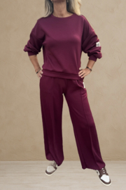 2-delig comfy set|| Bordeaux || Yess-style
