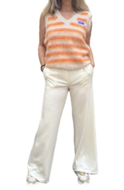 Spencer Retro || Azzurro || Beige-oranje