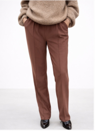 Yess-style travelstof  broek || bruin