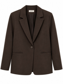 Chocolade Bruine blazer – stijlvol en veelzijdig