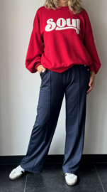 Travelstof broek recht model || Yess-style || Marine