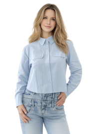 Korte  blouse || baby Blauw || Azzurro mode || 93233