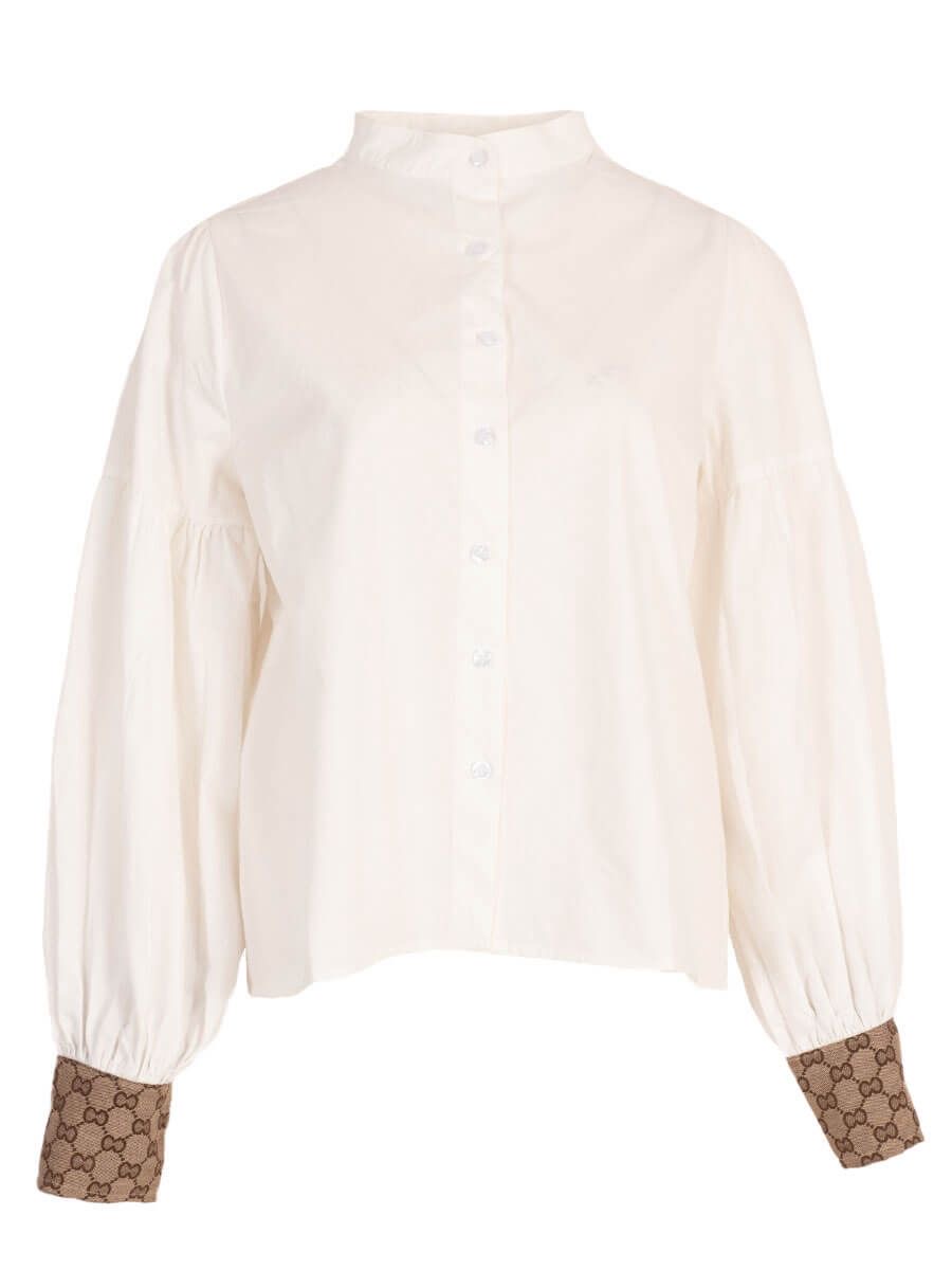 Blouse Azzurro | Wit || yess-style