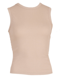 Basic rib top || Azzurro mode || Beige