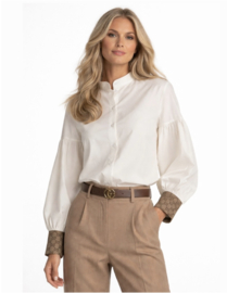 Blouse Azzurro | Wit || yess-style