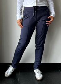 Travelstof broek || Angelle Milan || Donkerblauw