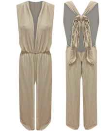 Infinity jumpsuit || Beige || yess-style