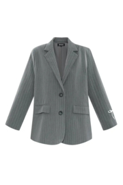Blazer Krijtstreep || Gimme || Grijs || yess-style