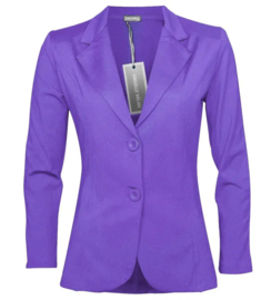 Blazer travelstof  || Angelle Milan || Damson / Paars