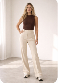 Azzurro Pantalon 9756 - Beige élégance fit