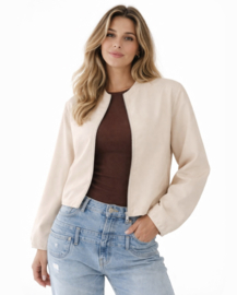 Jacket Azzurro met rits || Beige || Yess-style