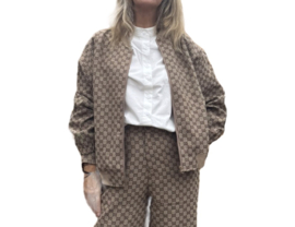 Bomber Azzurro Print
