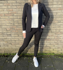 Blazer travel stof Angelle Milan zwart