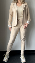 Travel stof Broek || 1501 Angelle Milan || Beige