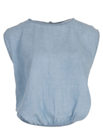 Lichtblauwe Zomerset – Top & Maxi Rok -Azzurro