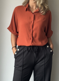 Blouse Azzurro || oranje || yess-style