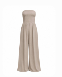 Azzurro Nude strapless Jumpsuit viscose - one size