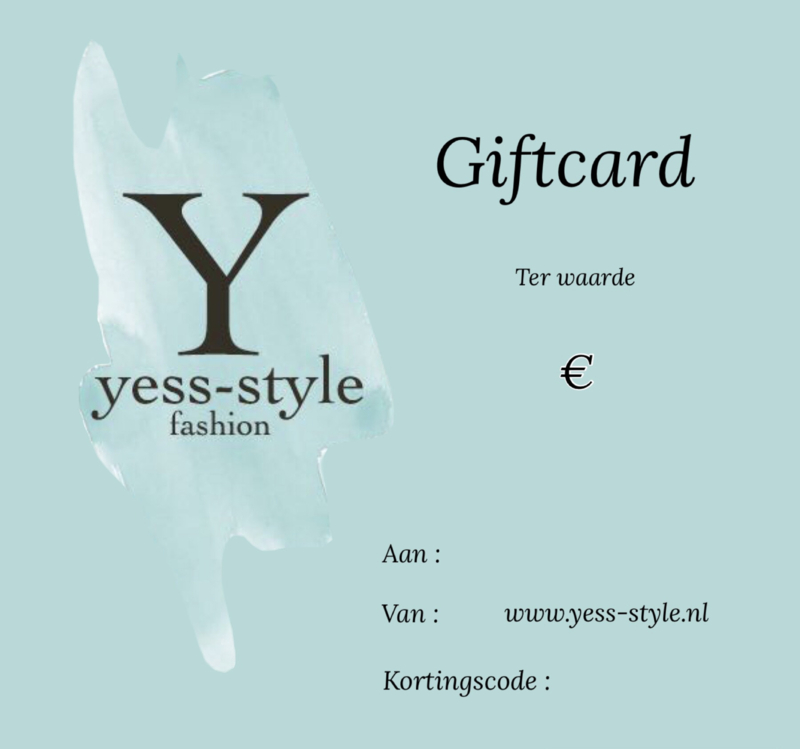 Giftcard Yess-style fashion || €25,00