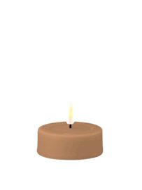 Real flame led candle caramel  tealight 6,1 x 4,5  2 stuks