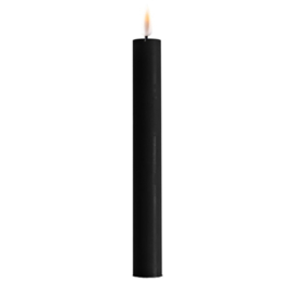 Real flame dinner candles black 2,0 x 15 cm