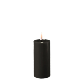 Real flame led candle black 5,0 x 10 cm