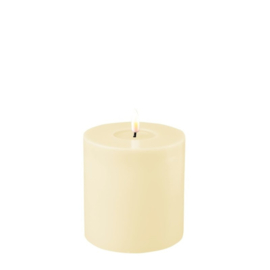 Real flame led candle cream 10 x 10 cm