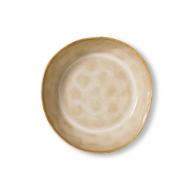 Pasta bowl golden patina