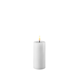 Real flame led candle white 5,0 x 10 cm