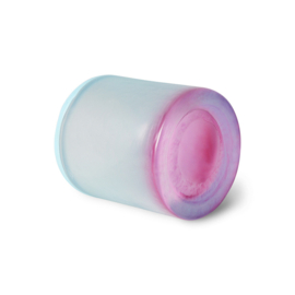 Glass tealight holder, sky