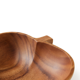 Acacia apple bowl L