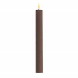 Real flame dinner candles mocca 2,0 x 24 cm