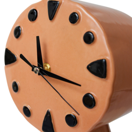 Retro ceramic clock peach