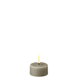 Real flame led candle sand tealight 4 x 4,5 cm, 2 stuks