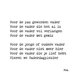 Voor de pas geworden vader