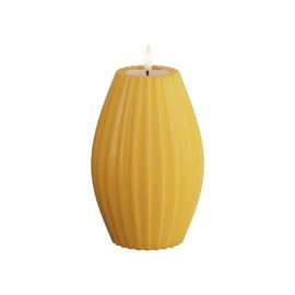Stripe candle curry 10 x15 cm