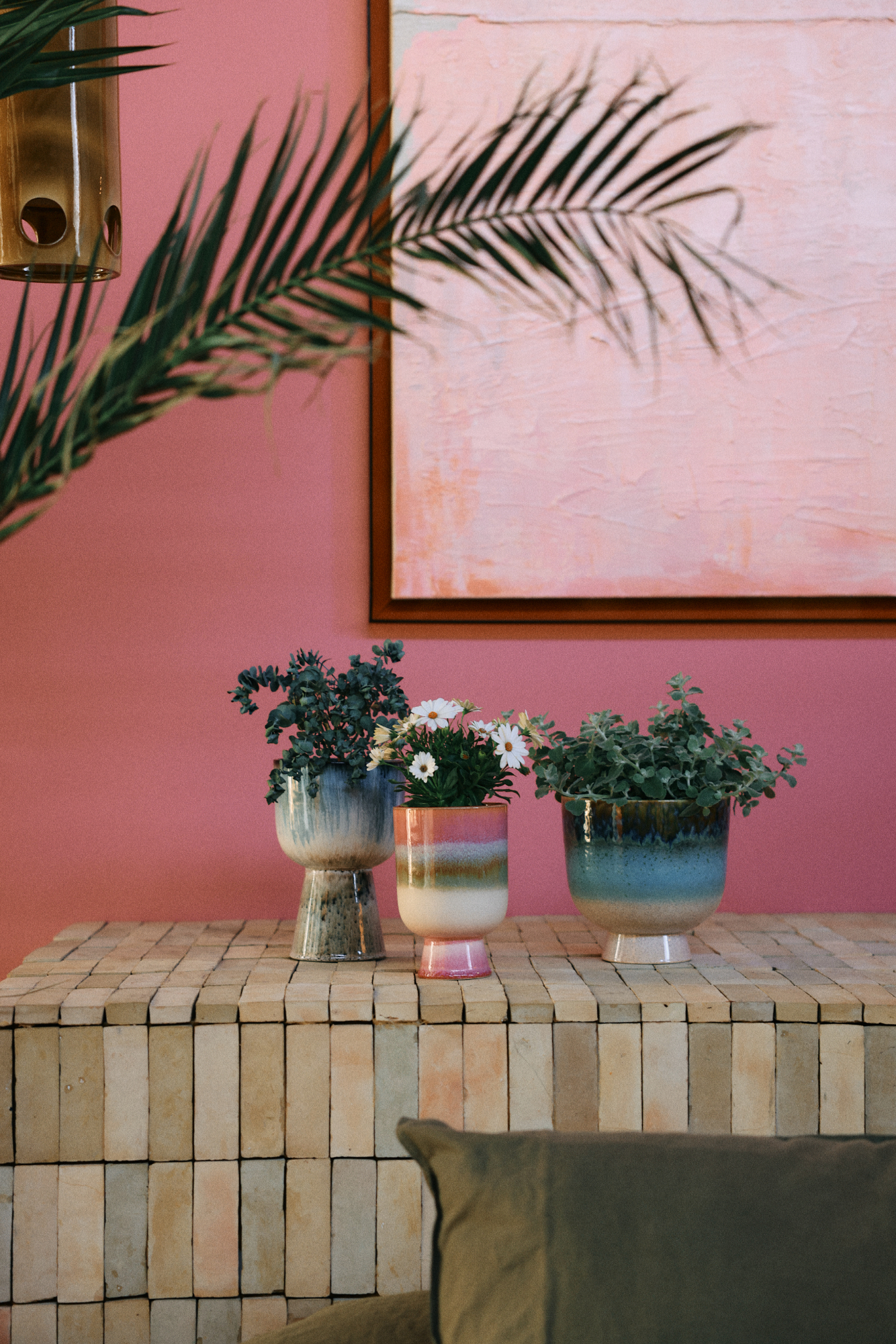 Flower pot retro glacier