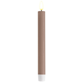 Real flame dinner candles rose 2,0 x 24 cm